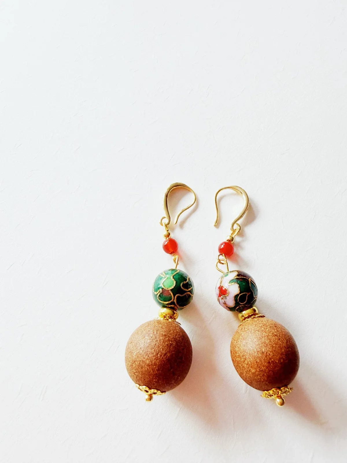 Cloisonné Fragrant Bead Earrings image 2