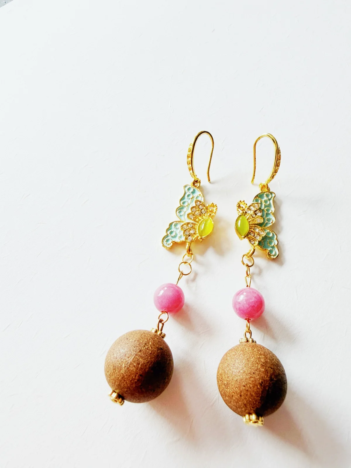 Ethereal Butterfly Dream Earrings 庄周梦蝶