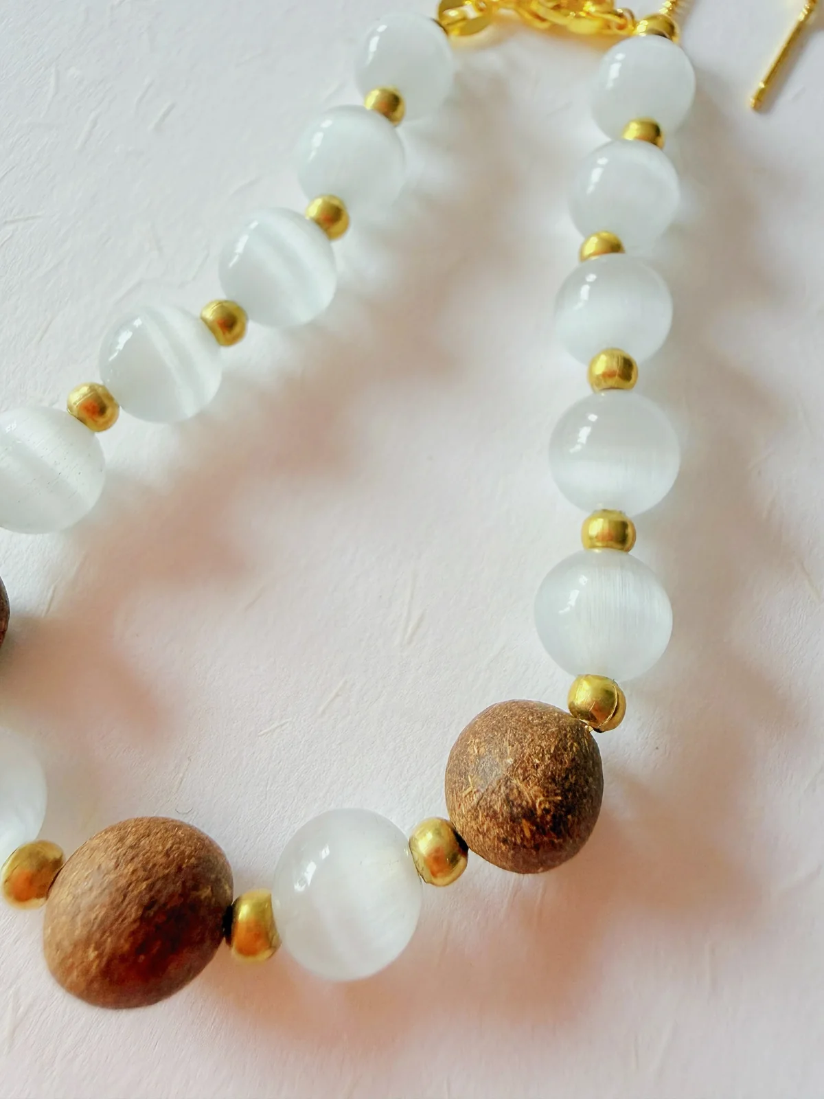 Moonlit White Fragrant Bead Bracelet image 3