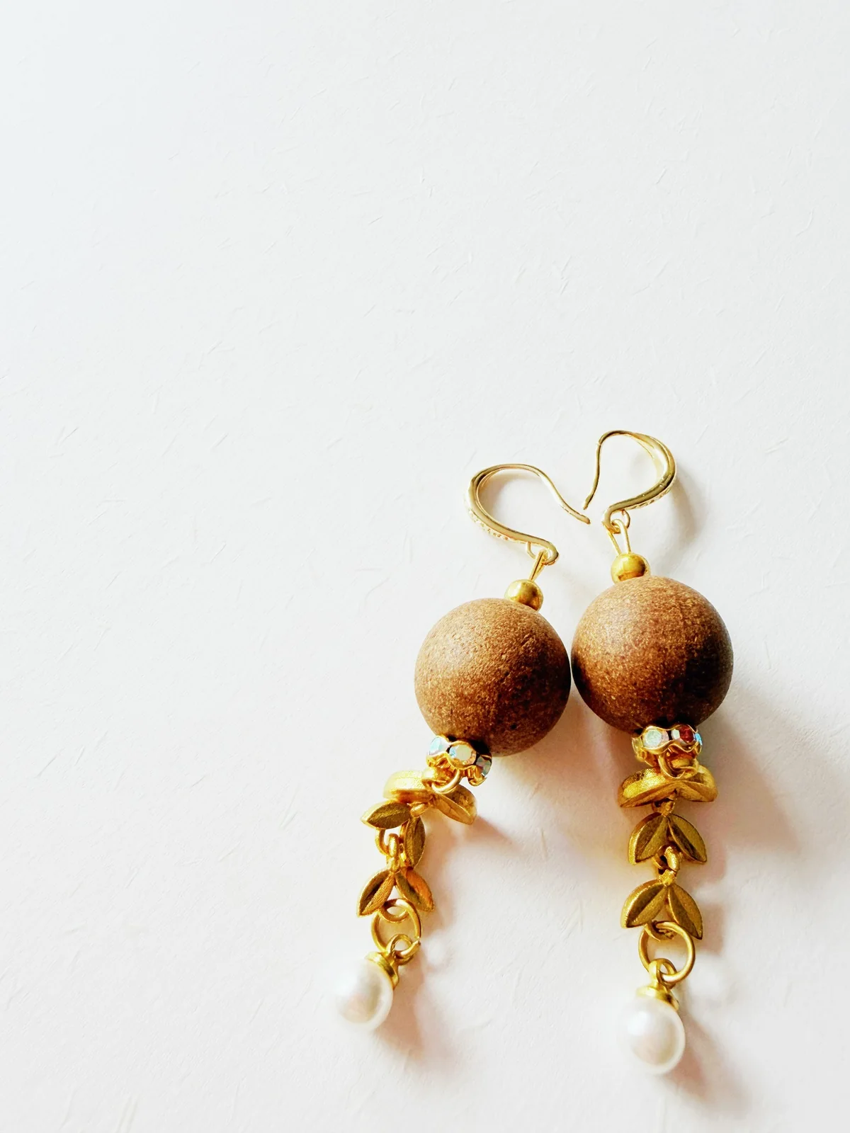 Wheat-Ear Fragrant Bead Earrings 麦穗花